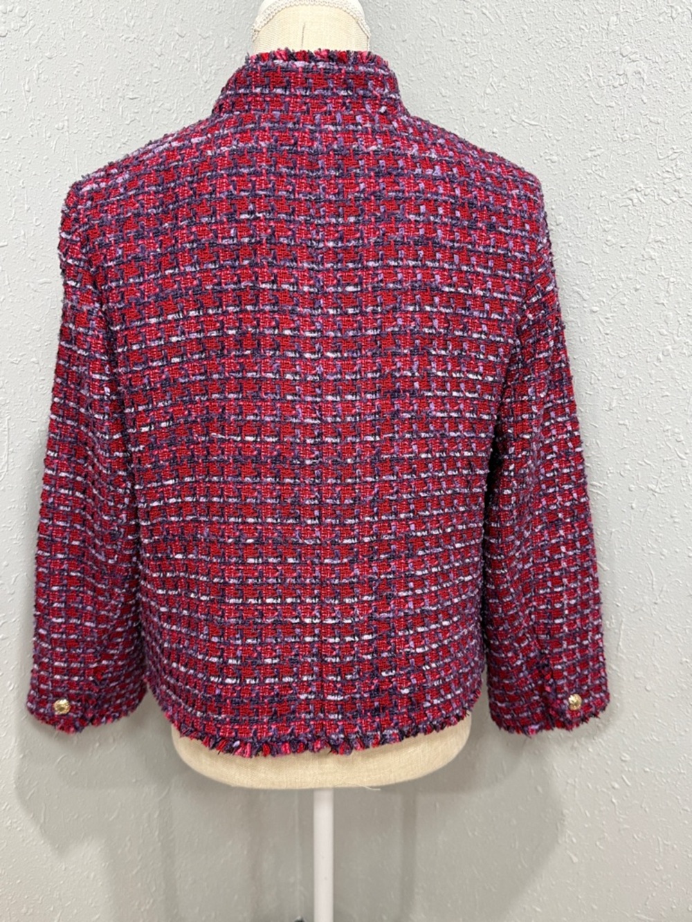 Talbots Tweed Blazer Button-Front Jacket - Picture 5 of 12